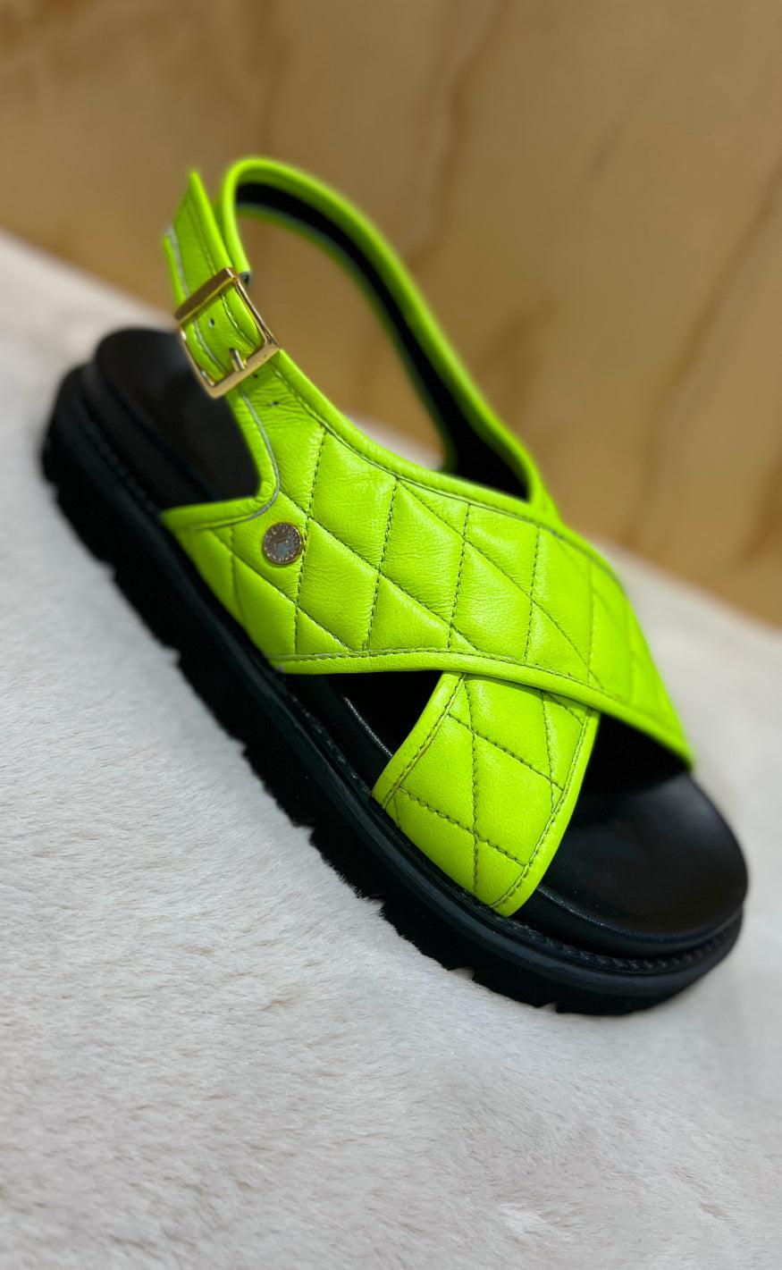 Copenhagen Shoes Sandaler Going Wild Neon Green