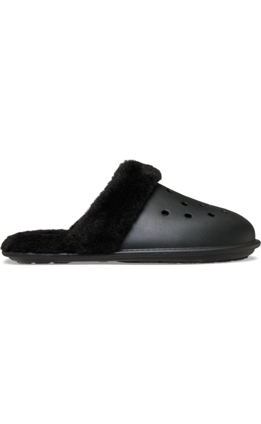 Crocs Træsko Classic Fuzz Scuff Black