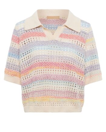 Culture Bluse Juana Polo Multi Stripe