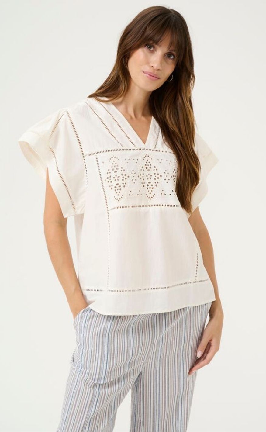 Culture Bluse Leso Olena Spring Gardenia
