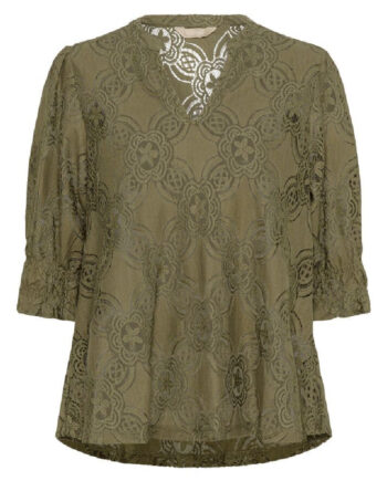 Culture Bluse Olu Ss Dusky Green