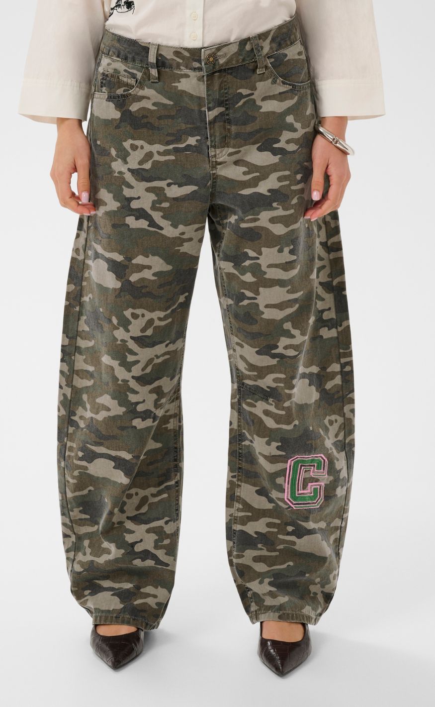 Culture Bukser Camilja Barrel Camouflage