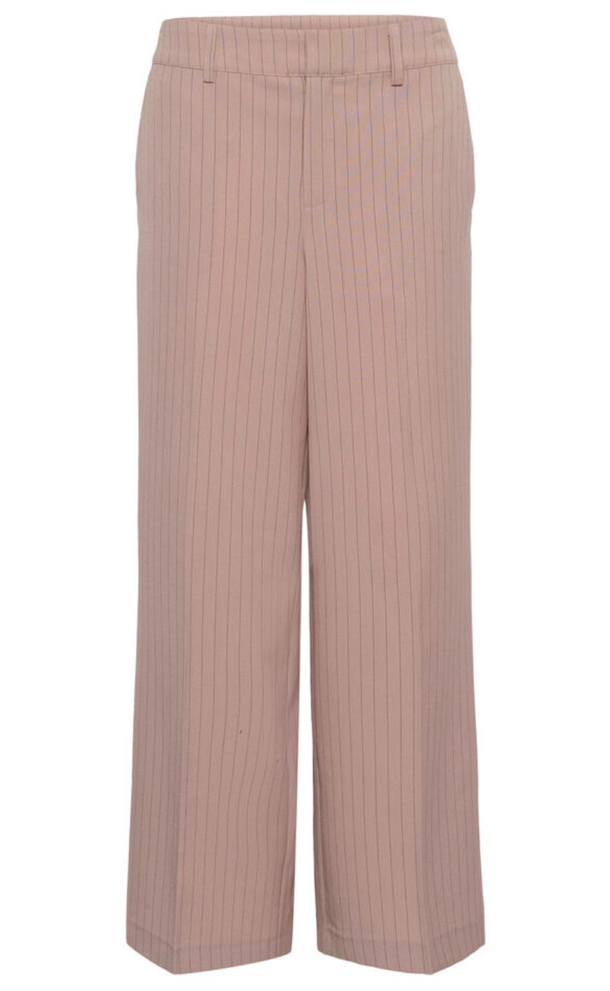 Culture Bukser Cecilie Pale Mauve Pinstripe