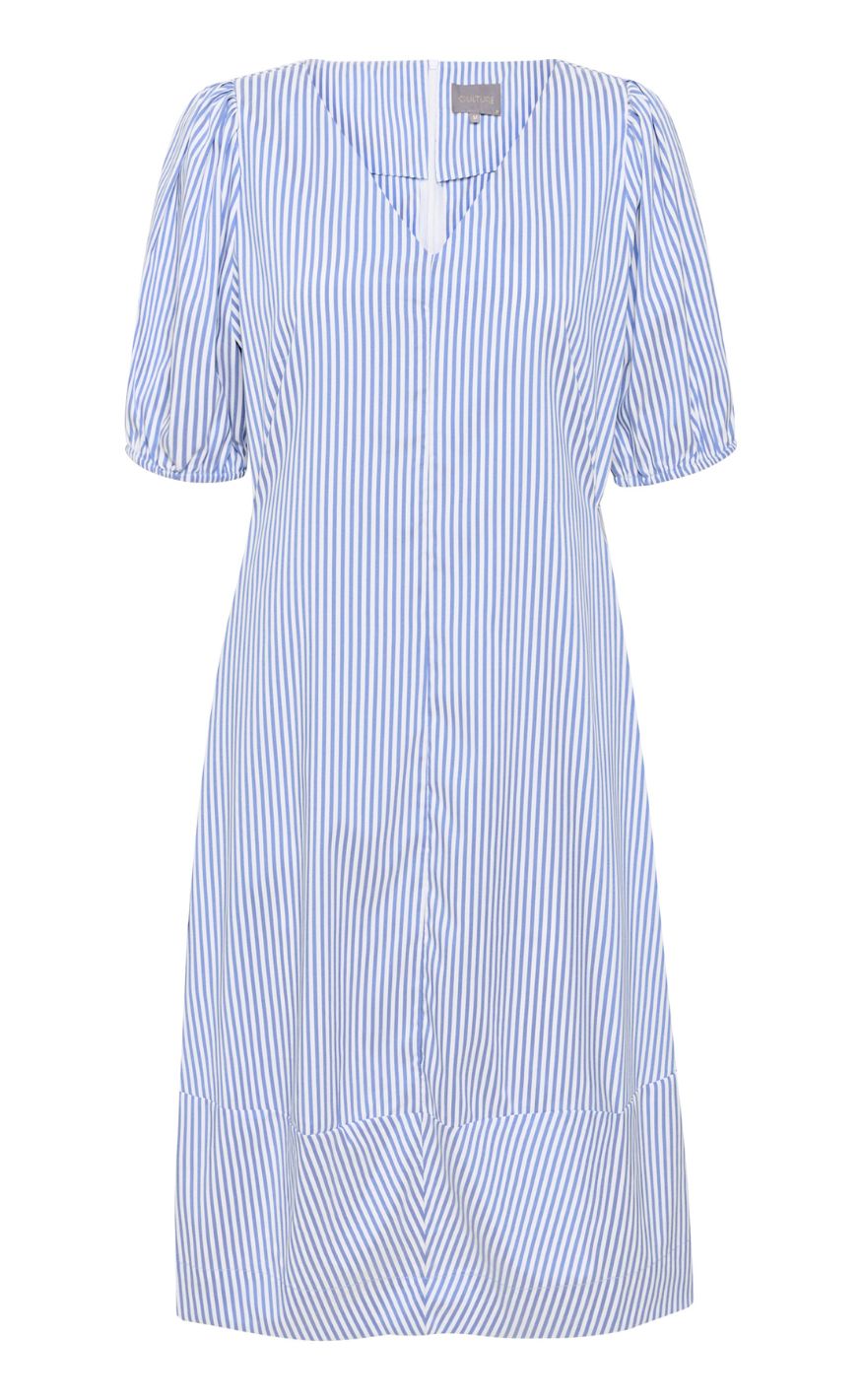 Culture Kjole Abigail Puff Ss Mazarine Blue