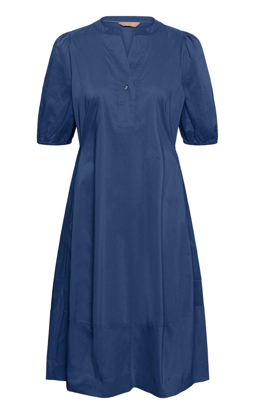 Culture Kjole Antoinett Ss Placket True Navy