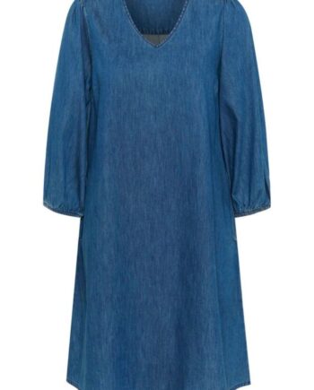 Culture Kjole Livie Arpa Dark Blue Wash