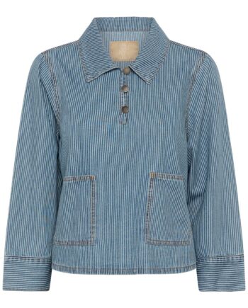 Culture Skjorte Ayna Blue White Stripe