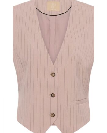 Culture Vest Cecilie Pale Mauve Pinstripe