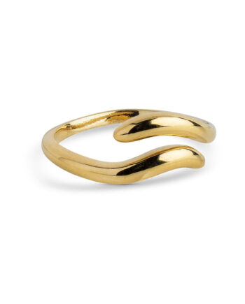Enamel Copenhagen Ring Vea Gold Colour