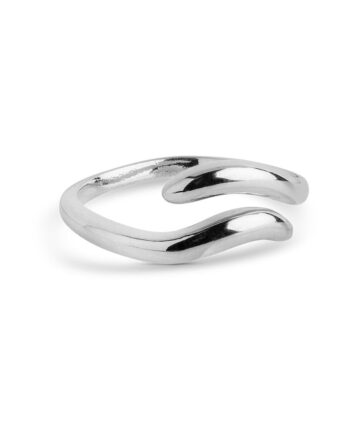 Enamel Copenhagen Ring Vea Silver Colour