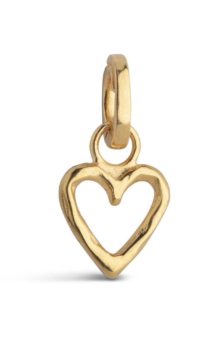 Enamel Copenhagen Vedhæng Organic Heart Gold Colour