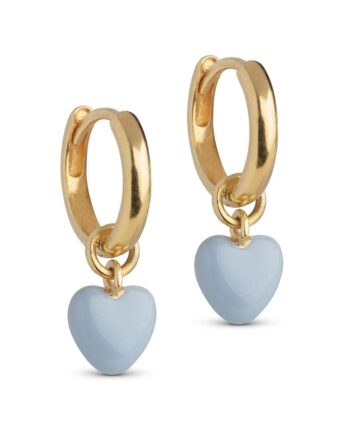 Enamel Copenhagen øreringe Amore Hoops Steel Blue