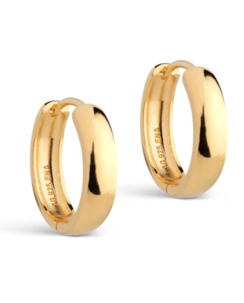 Enamel Copenhagen øreringe Classic 20 Mm Gold Colour