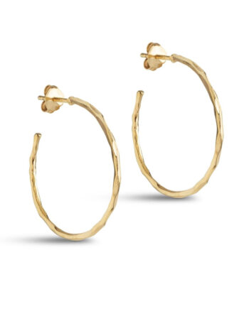Enamel Copenhagen øreringe Organic Arena Medium Gold Colour