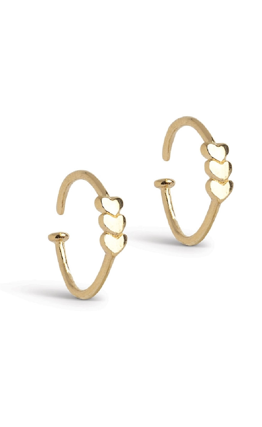 Enamel Copenhagen øreringe Twistie Love Gold Colour