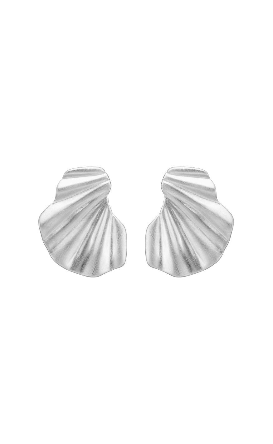 Enamel Copenhagen øreringe Wave Silver Colour