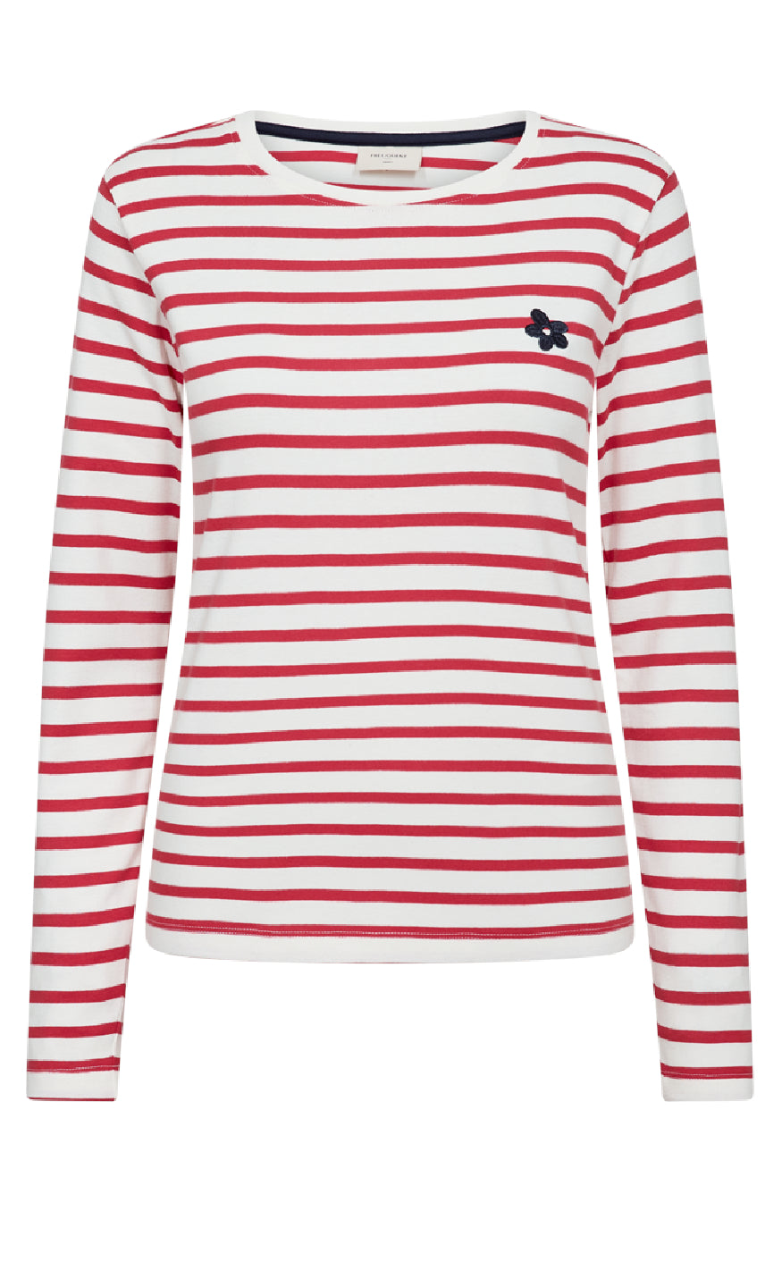 Freequent Bluse Famila Star Off-white True Red