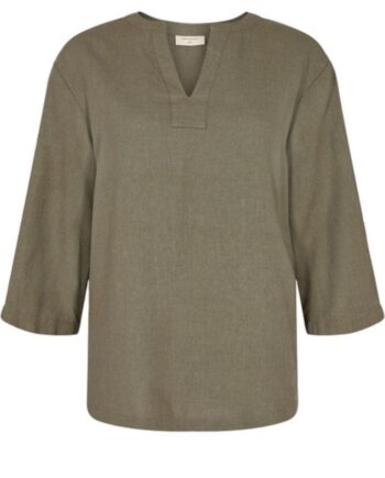Freequent Bluse Lava Dusty Olive