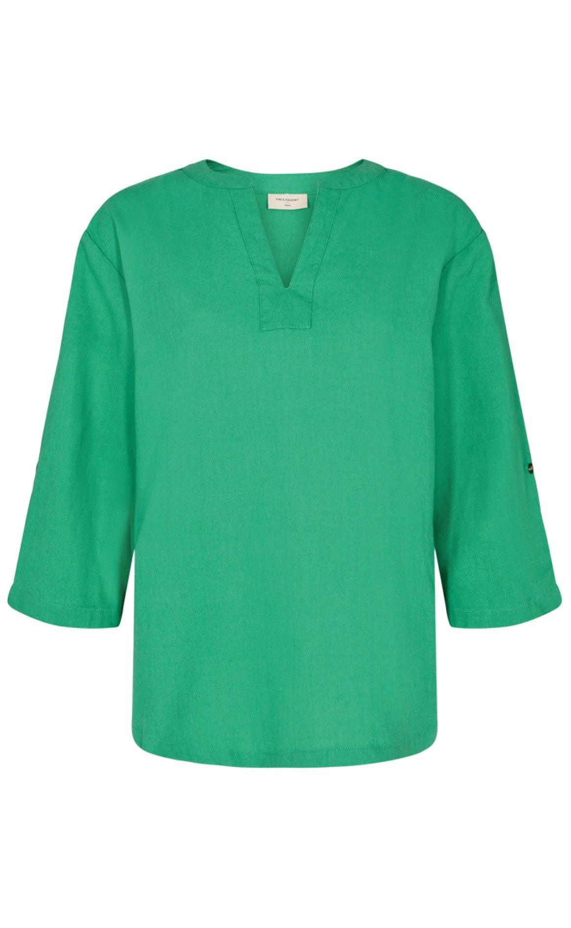 Freequent Bluse Lava Ming Green