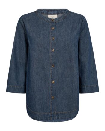 Freequent Bluse Lisea Dark Blue Denim