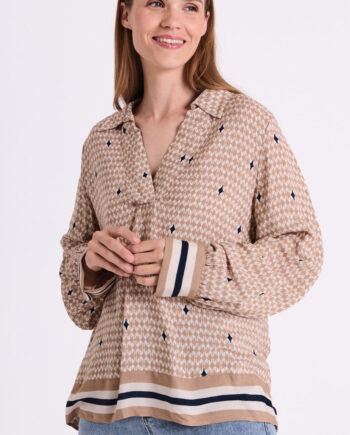 Freequent Bluse Nisa Silver Mink    Moonbeam