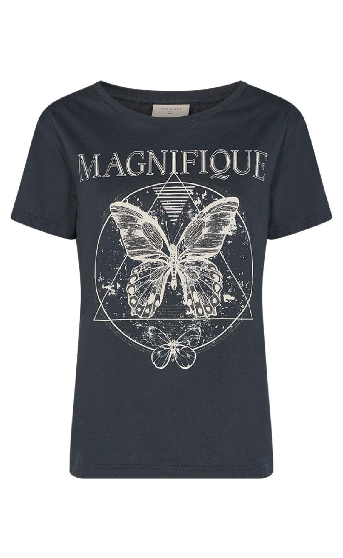Freequent Bluse Que-tee Black Mix