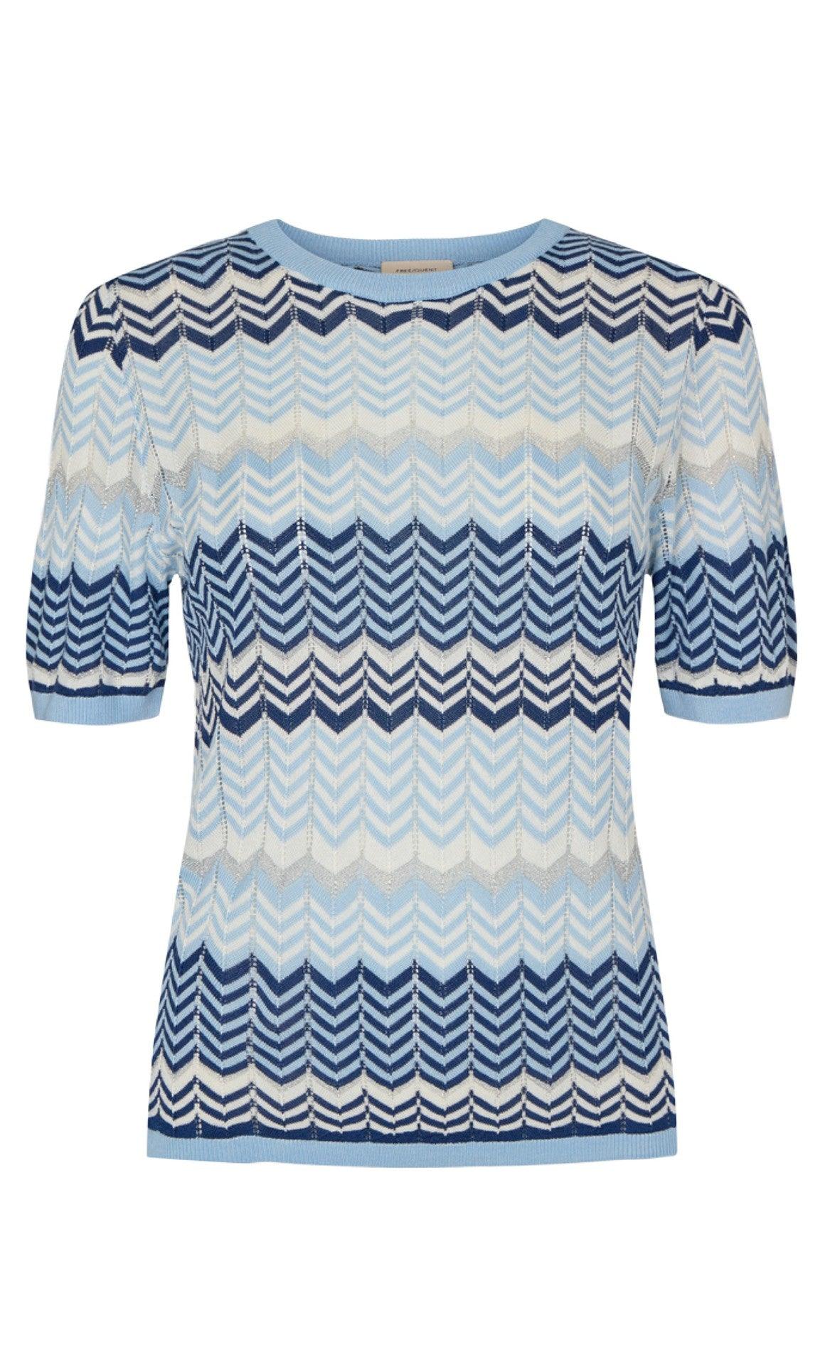Freequent Bluse Soni Chambray Blue Mix