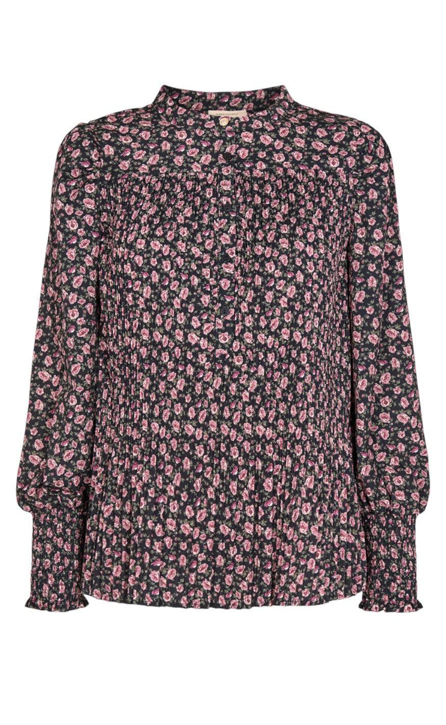 Freequent Bluse Teresa Black With Fudge