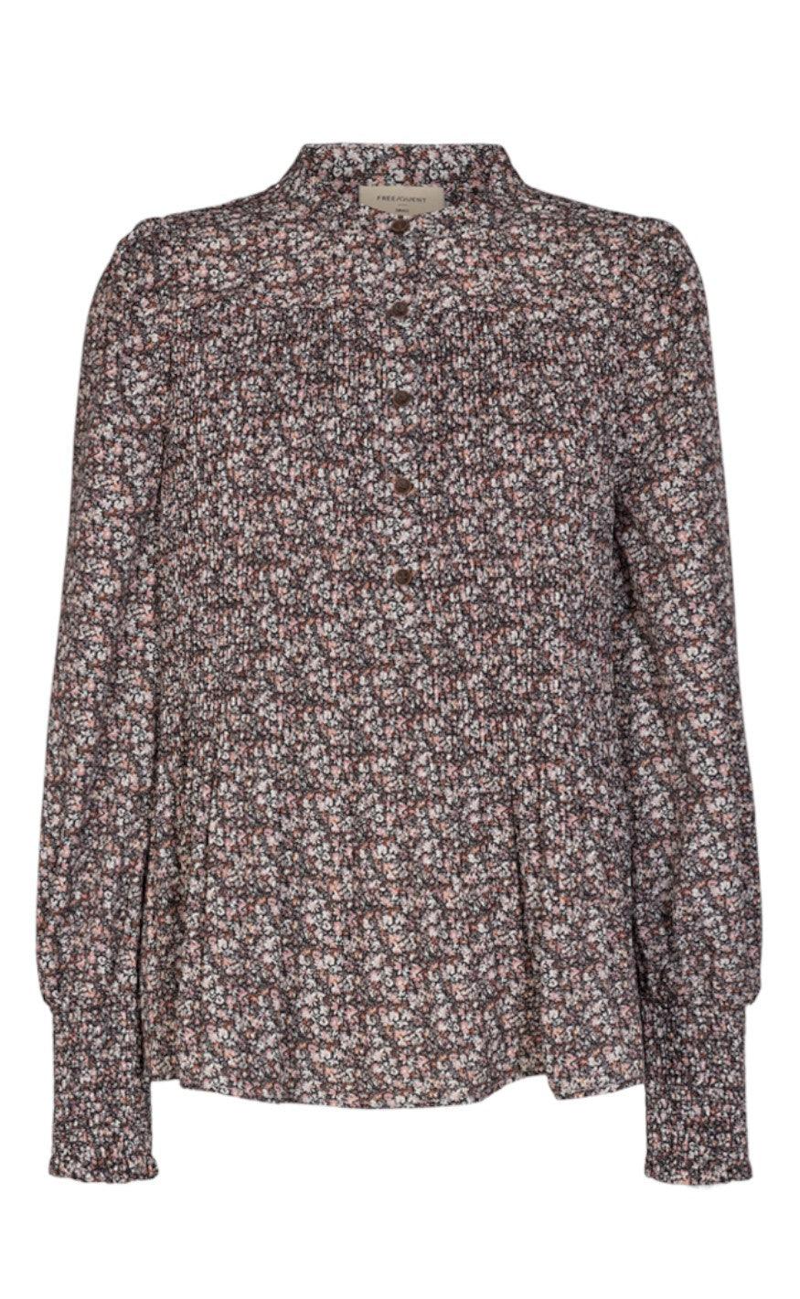 Freequent Bluse Teresa Shadow Gray Mix