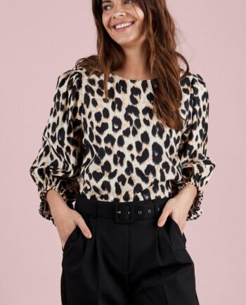 Freequent Bluse Tidi Silver Mink Mix