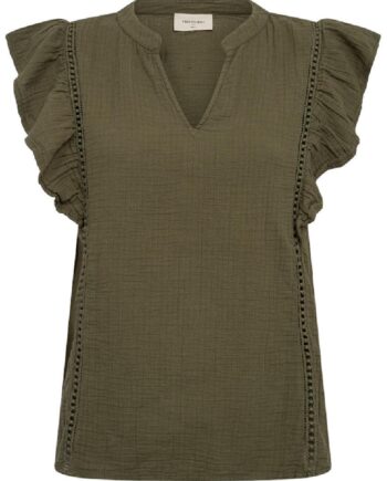 Freequent Bluse Uline Deep Lichen Green