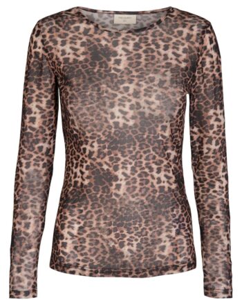 Freequent Bluse Vally Brown Leo Print