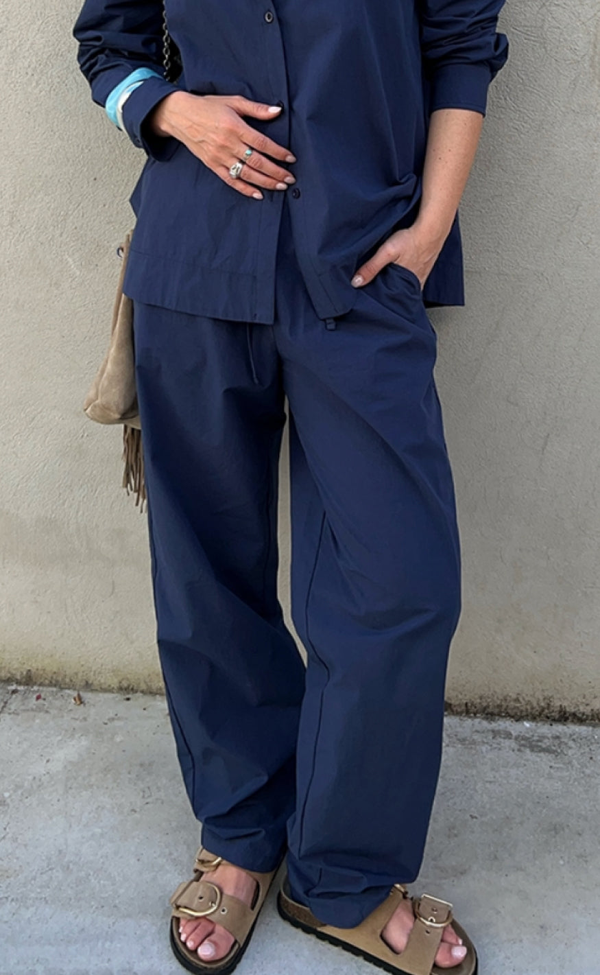 Freequent Bukser Jally Navy Blazer