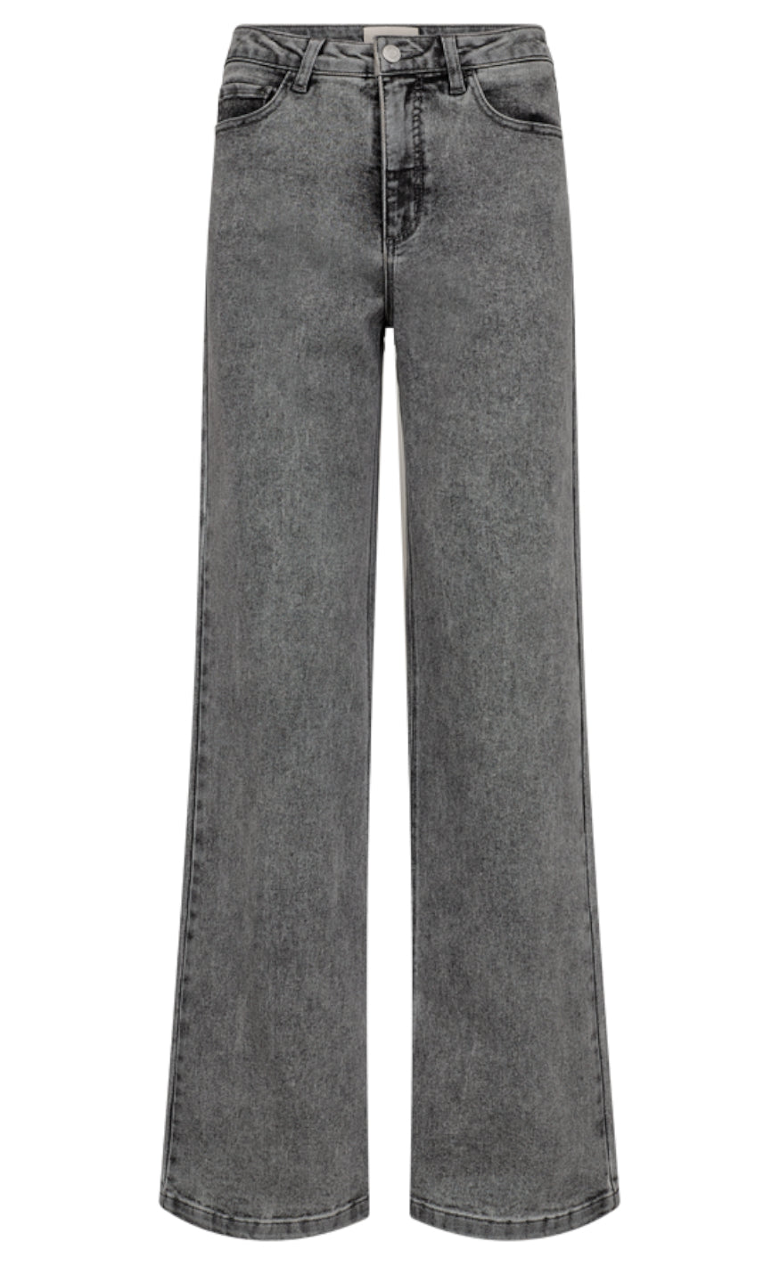 Freequent Bukser Milly Light Grey Denim