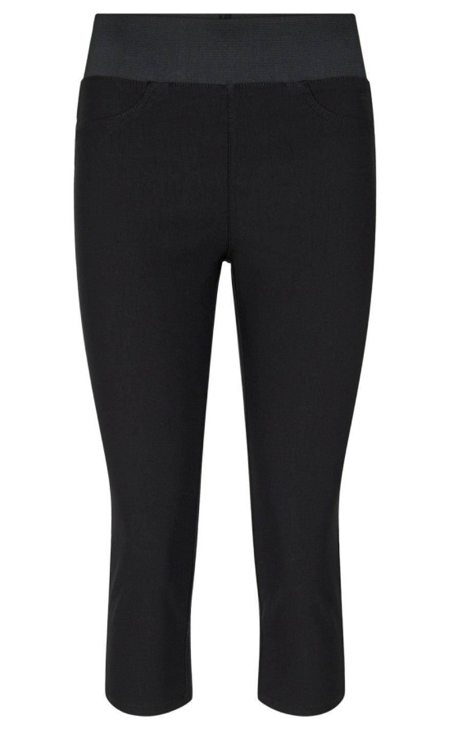Freequent Bukser Shantal Capri Power Black