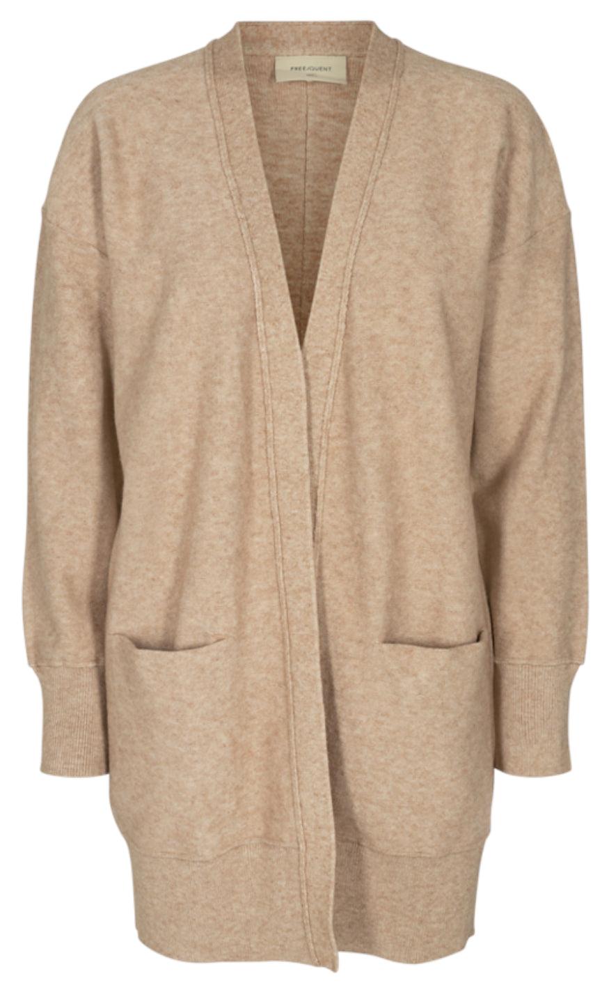 Freequent Cardigan Claura Oxford Tan Melange