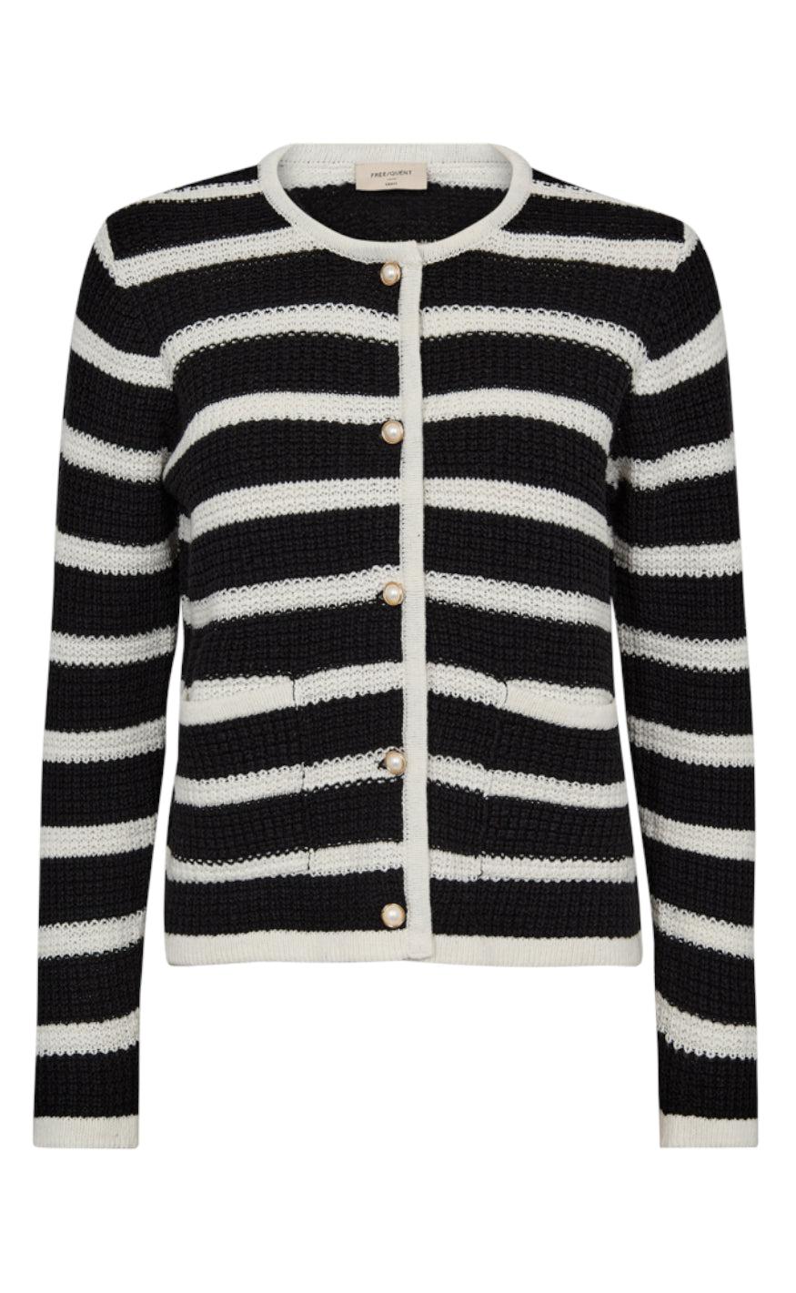 Freequent Cardigan Cotla Black Tofu