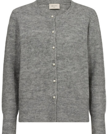Freequent Cardigan Pearl Medium Grey Melange