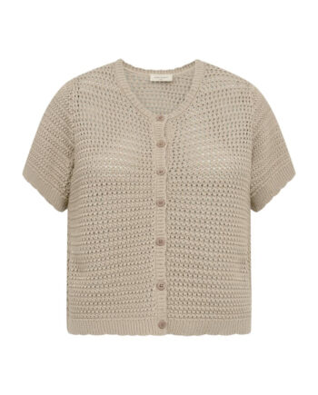 Freequent Cardigan Tota Silver Mink