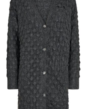 Freequent Cardigan Tray Dark Grey Melange