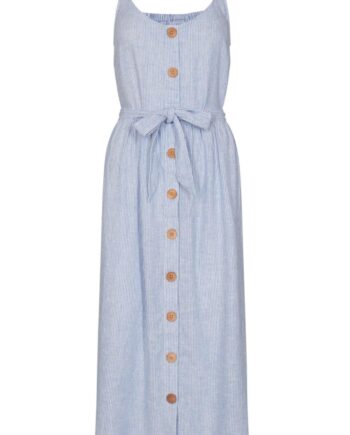 Freequent Kjole Lavara Stripe Chambray Blue Mix