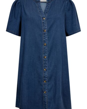 Freequent Kjole Solda Medium Blue Denim