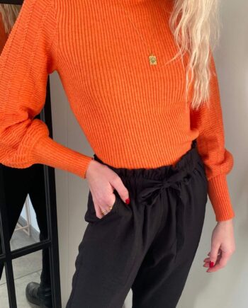 Freequent Pullover Claura Rope Flamme Melange