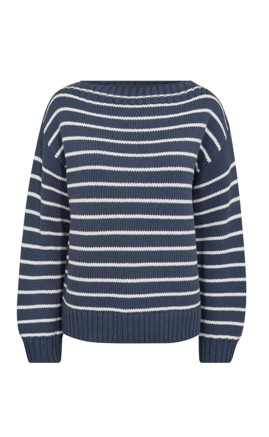 Freequent Pullover Cotla Vintage Indigo Star Off White