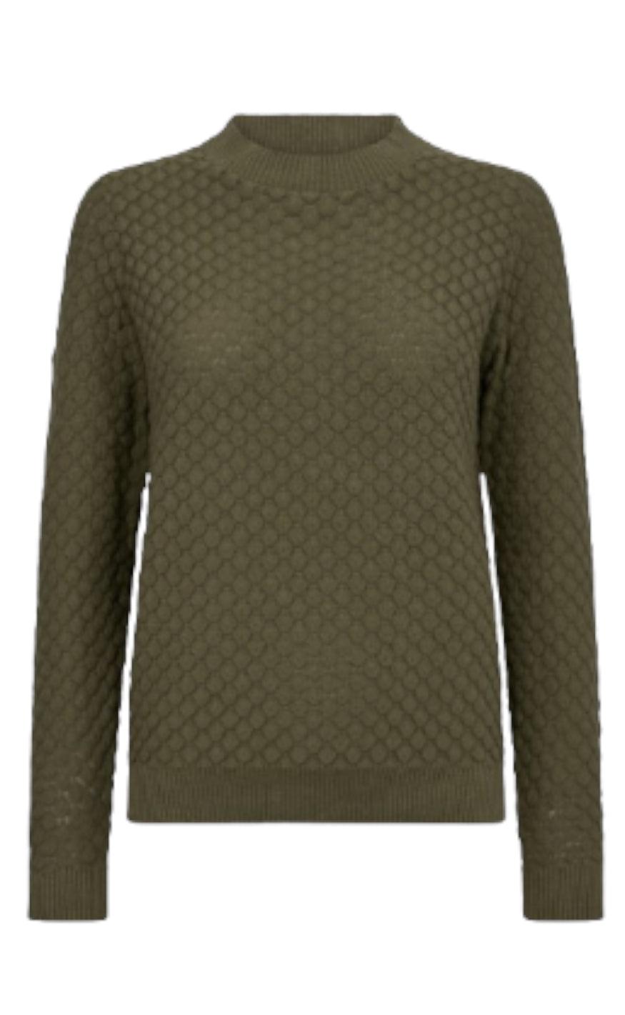 Freequent Pullover Dodo Damio Deep Lichen Green