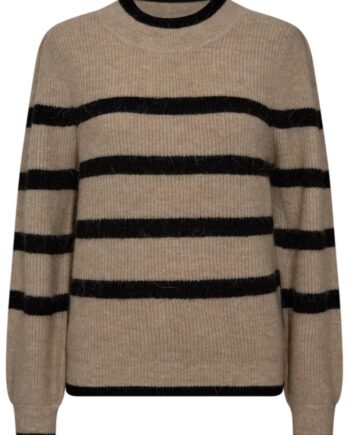 Freequent Pullover Hilla Crockery Mel     Black