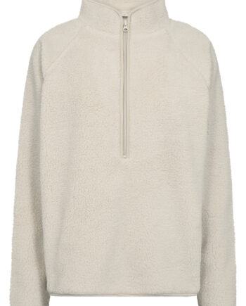 Freequent Pullover Teddy Zip Moonbeam