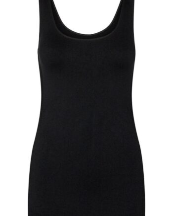 Freequent Seam Top Black