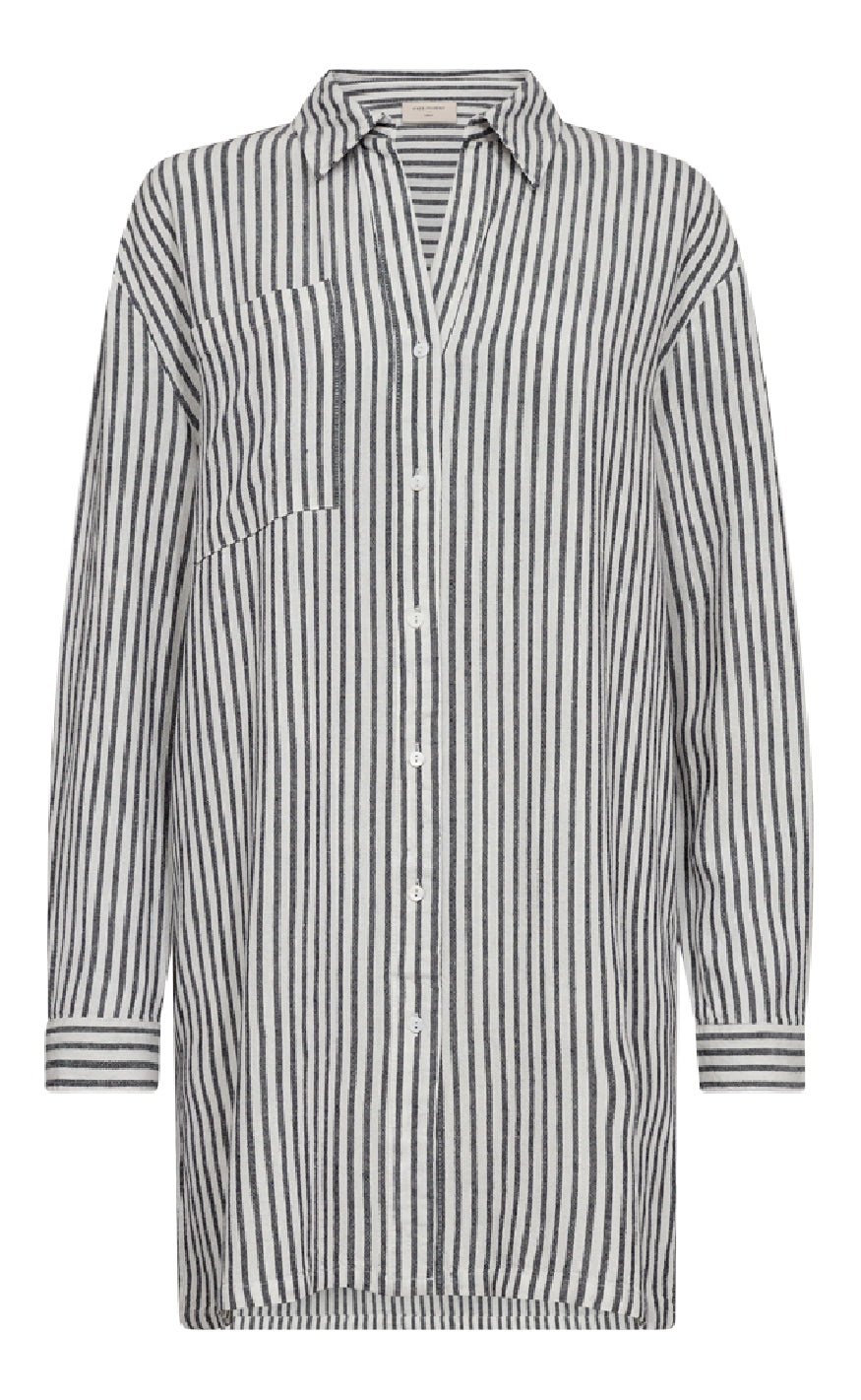 Freequent Skjorte Lavisco Star Off-white    Navy Blazer