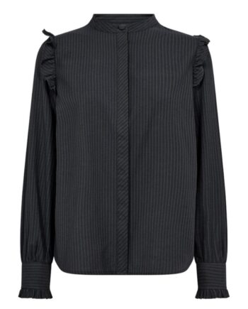 Freequent Skjorte Leli Pirate Black    Smoked Pearl